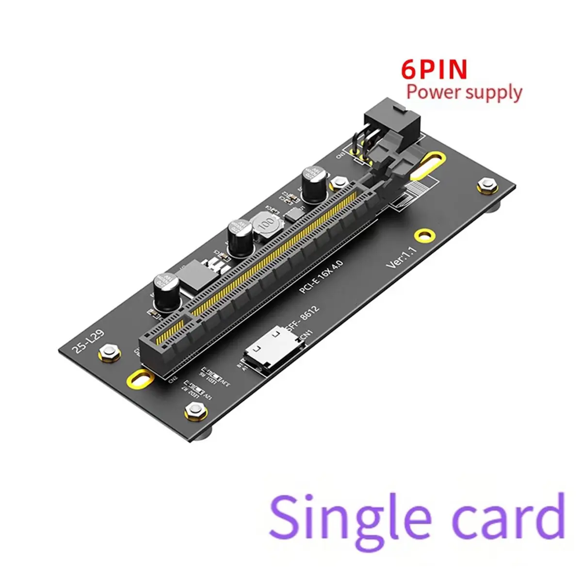 meof-nvme-to-pcie40-gpu-ライザーカード-atx-24ピン電源付き-m2-nvme-to-pciex16-エクステンダー-sff8611-to-sff-8612-6pin