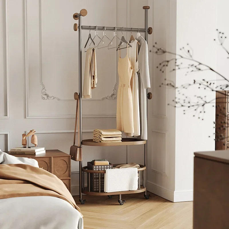 Walnut Coat Rack for Bedroom Sturdy Construction Easy Assembly Premium Quality Long Lasting Reinforced Frame Easy to Use