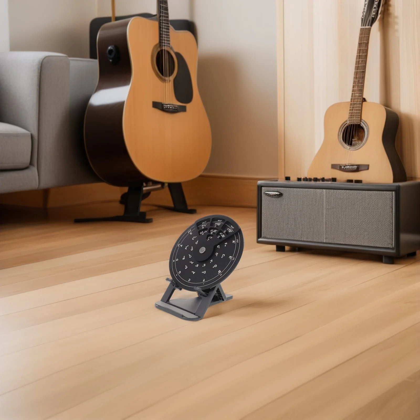 

Circle Of Fifths Guitar Training Tool Aluminum Alloy Chord Practice Wheel Music Theory Scale Navigation Portable Guitar