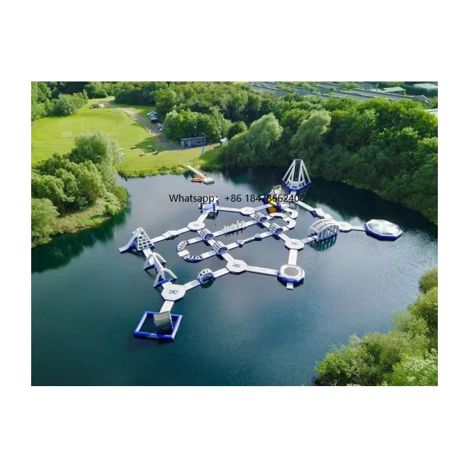 China Factory Custom-Size Floating Inflatable Water Park for Aqua Play Equipment for Rental Business