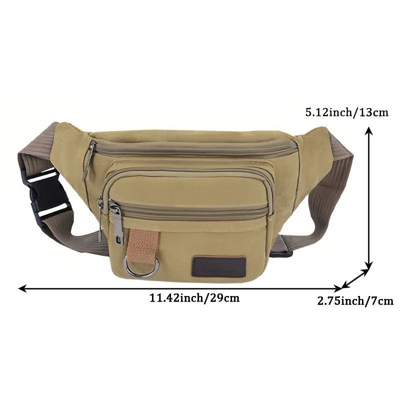 Breast Bag Canvas Waist Bag Women Men\'s Belt Bag Fashion Travel Purse Bag Mobile Phone Bag Pocket Hip Bag Waist Bag Men,1 PC