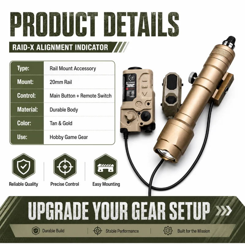 Outdoor Leisure Game RAID-X Alignment Indicator Adjustable Calibration Wired Control Button Hobby Model Upgrade Parts