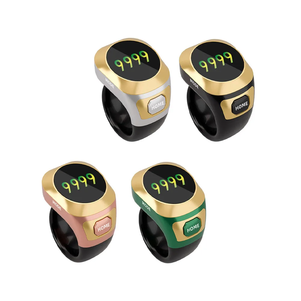 1pc Smart Ring Counter 18/20/22mm Luminous Rechargeable Color Screen Wireless Electronic Creative Ring Counter