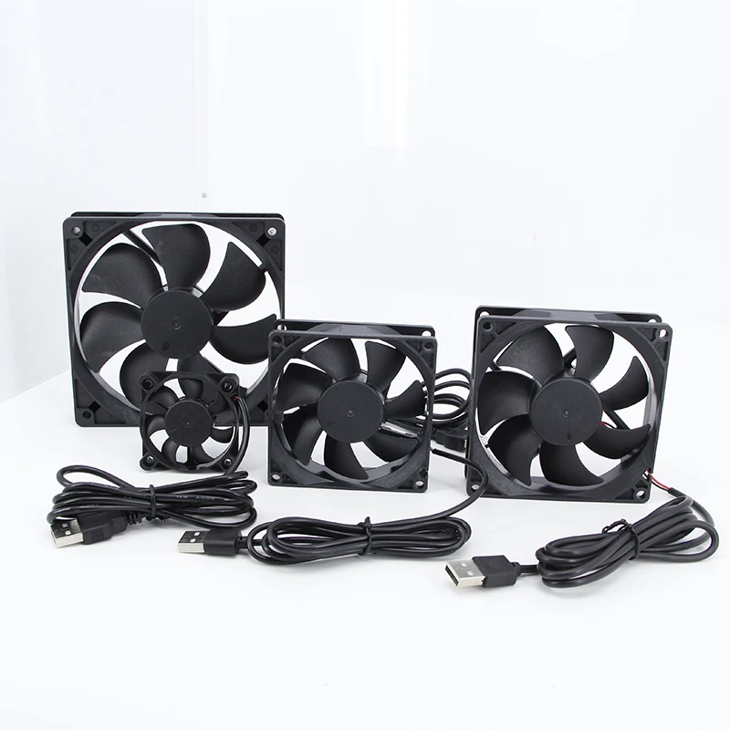 5V USB Router Fan TV Box Cooling Case 80mm 90mm 120mm 50mm PC DIY Cooler Desktop Fan