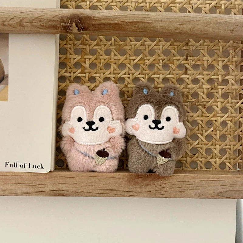 Nette Nuss Eichhörnchen Plüsch Spielzeug Cartoon Stofftier Puppe Schlüsselbund Schöne Tasche Anhänger Rucksack Schlüssel Halter Ornamente