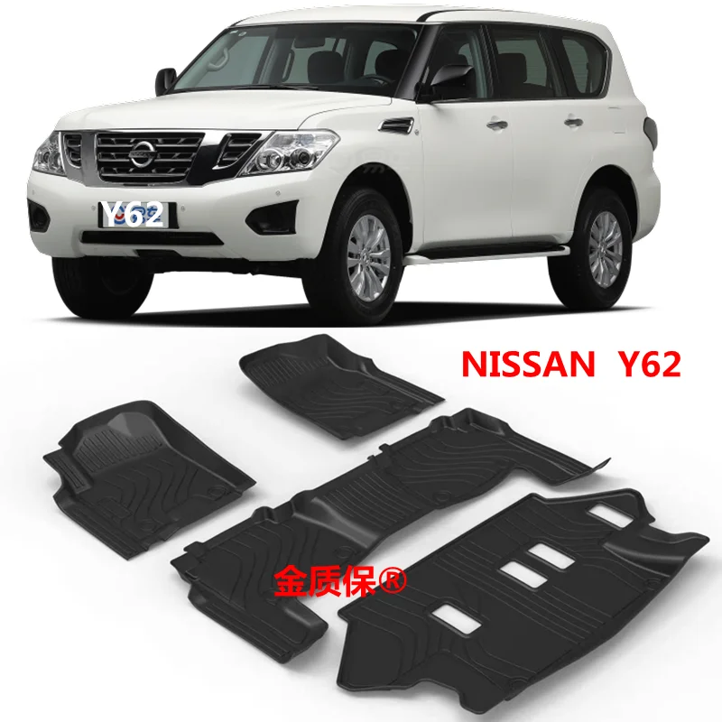 

Use for Nissan Patrol Y62 armada car carpet Y62 AllWeather car Floor Mat Fit For Nissan Patrol Y62 custom waterproof floor mat
