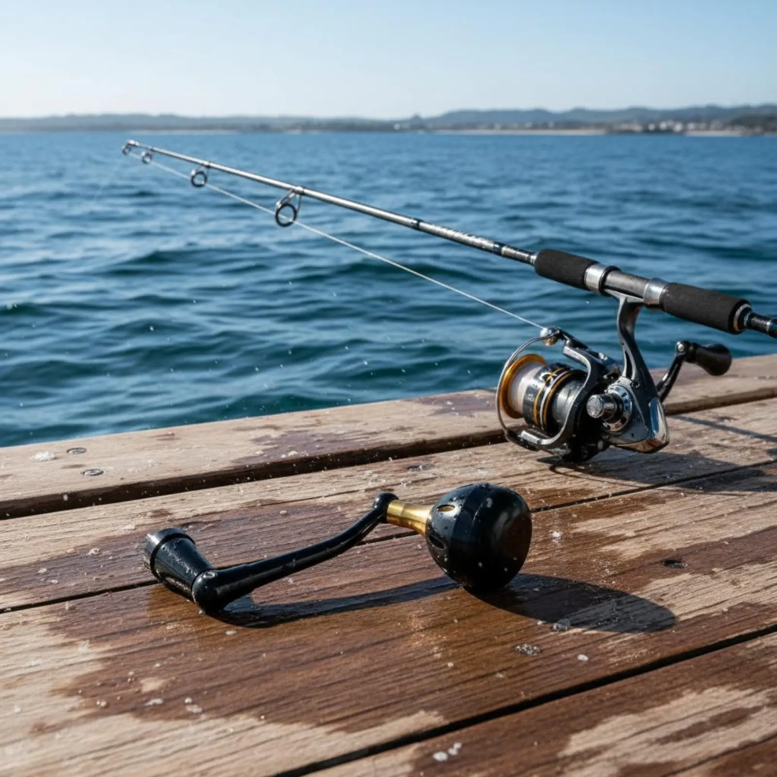 

Round Knob Reel Handle Comfortable Grip Rotating Reel Power Handle Adds Leverage for Anglers