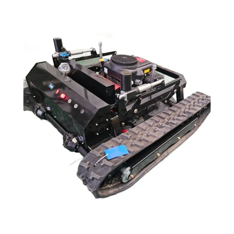 Crawler Remote Control Grass Cutting Machine Robotic Lawnmower Farm Orchard Weeding Equipment Agricultural Lawn Mulching Gear