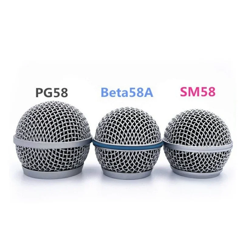 Suitable for Shure beta58 SM58 SM58S M58L With Handheld Wireless Microphone Mesh Mic Accessories General Purpose Metal Mesh Head