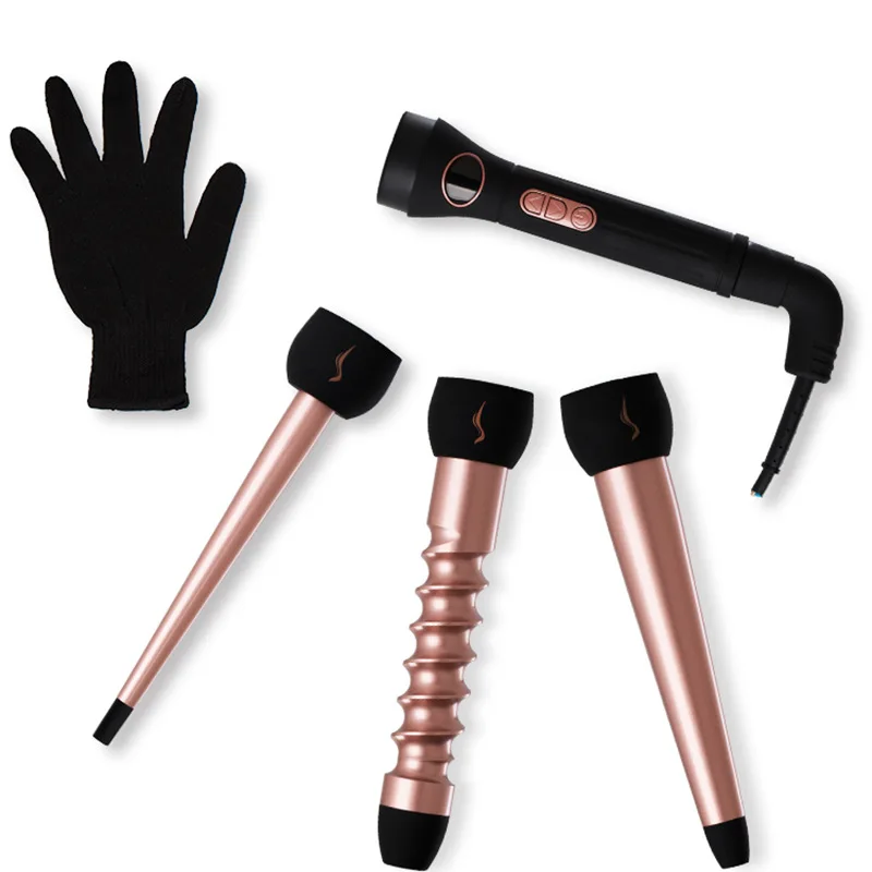 Curling Tongs 3 in 1 curler Iron Set with PTC Ceramic Barrels 120°C-450°C Temperature Control Multi Stylers for All Hair Type