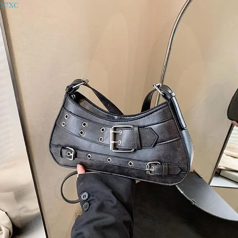 X7XC Simple Purse Handbag Under the Arm Purses Sweet Clutch Purse with Zipper Closure Shoulder Bags for Women Girls Gifts