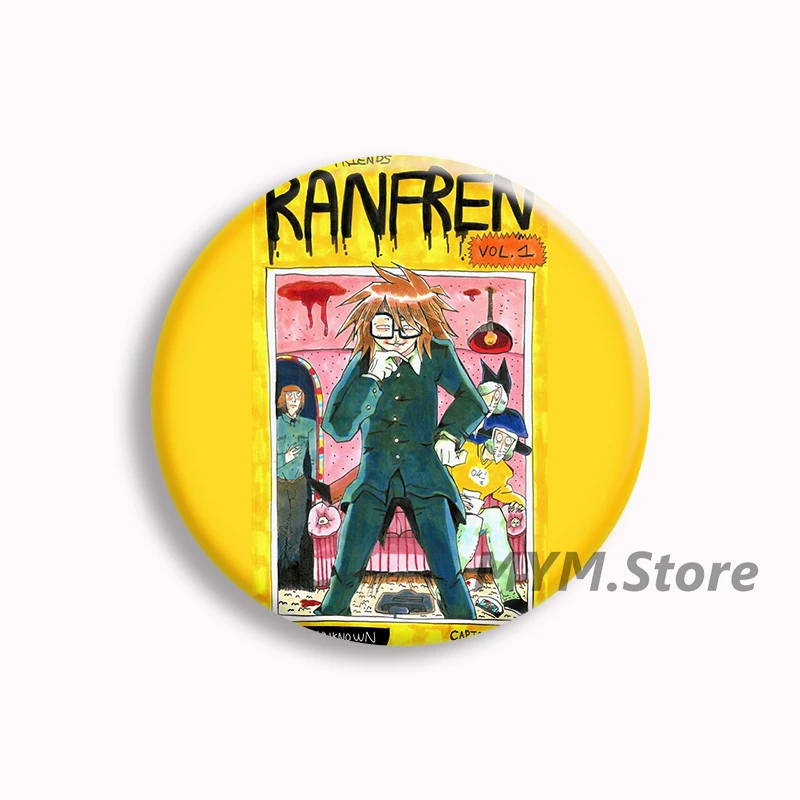 Ranfren Anime Soft Button Pin Randal Ivory Fanart Cartoon Brooch Badge Bag Decor Accessories Fans Collect Friends Gifts