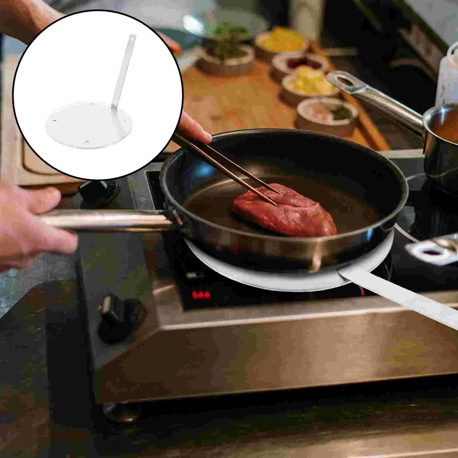 

Stainless Steel Heat Conduction Plate Cookware Adapter Induction Cooktop Essential Heater Gas Stove Diffuser Plates Kitchen