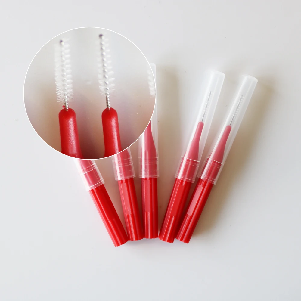 Brosse à dents interdentaire, 5 pièces, tête de fil dentaire, nettoyant pour cure-dents