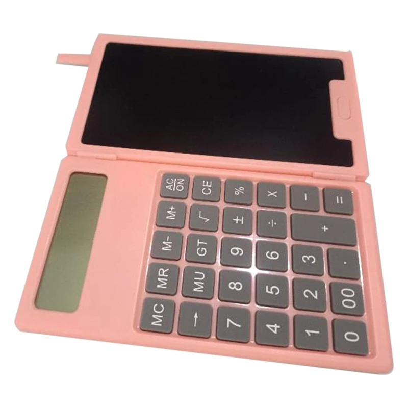 Calculatrice scientifique pliante portable, tablette LCD, bureau d'affaires, saison scolaire
