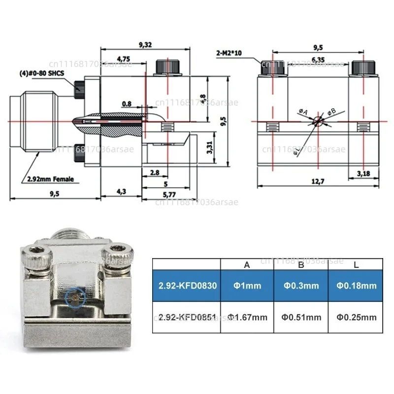 Edge Splint Solder Free Connector End Launch