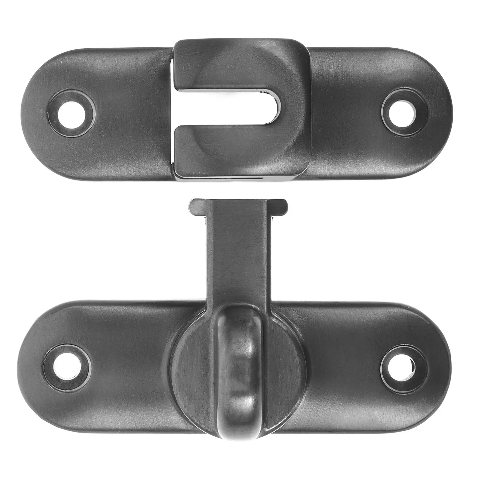 1 ensemble de loquets à bascule en alliage de zinc pour porte de grange, mécanisme coulissant réglable à 90/180 degrés, installation facile pour portes intérieures et extérieures