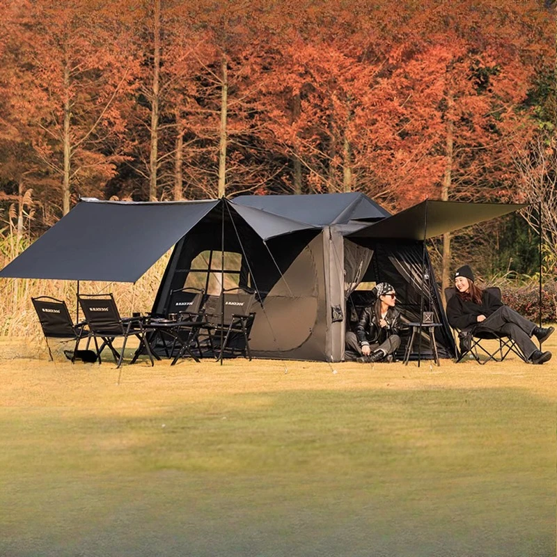 

Automatic inflatable tent outdoor overnight rainstorm protection cold camping equipment full set