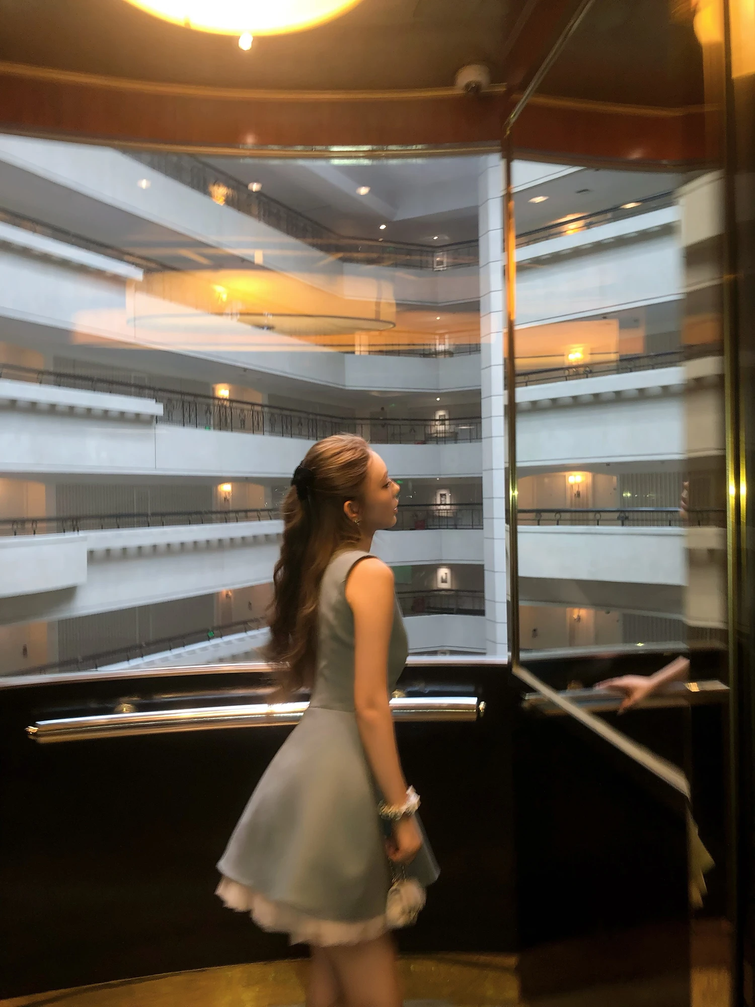 

Женская повседневная юбка Princ Sle Puffy Svel Dr с эффектом дымки, синяя, с точками, короткая, для повседневной носки