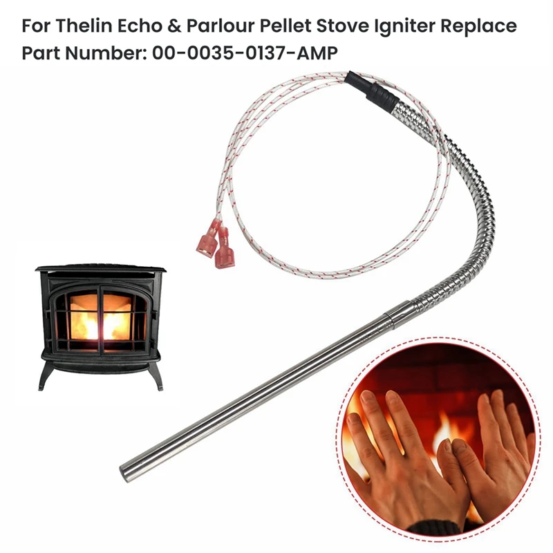 A93G Replacement Parts 00-0035-0137-AMP For Thelin Echo Comstock & Parlour Pellet Stove Igniter