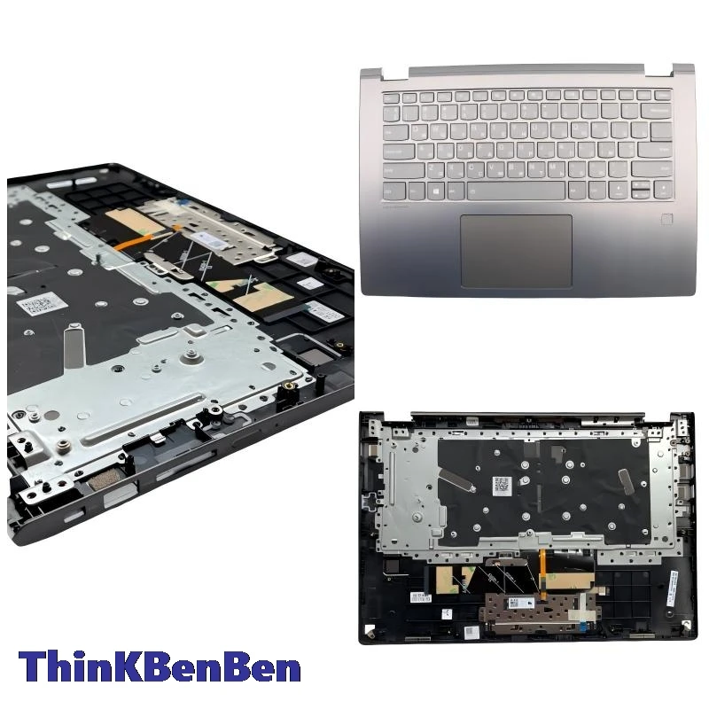 

UKR украинская клавиатура, железно-серый верхний чехол, упор для рук, чехол для Lenovo Flex 6 14, YOGA 530 14IKB 14ARR 5CB0R08483