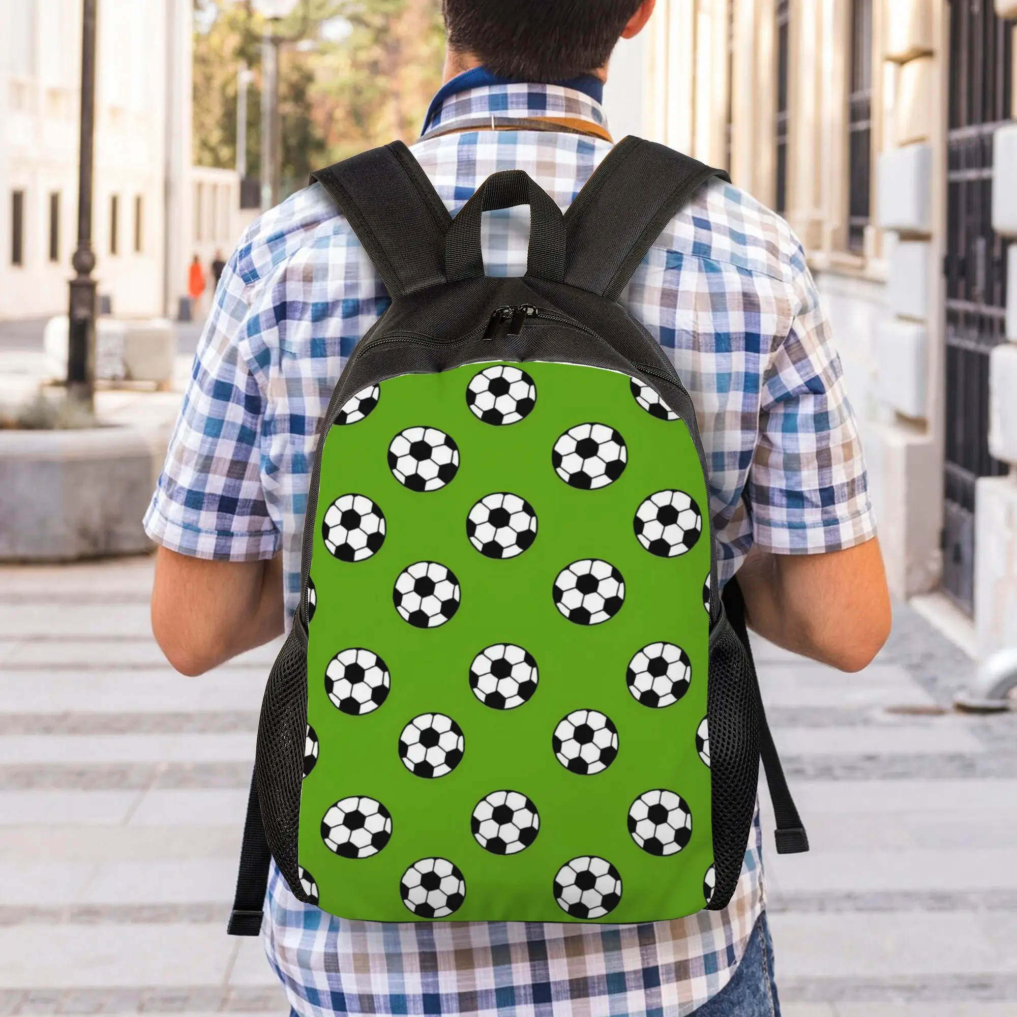 Laptop Bag Back to school season Soccer Football Kawaii Backpack