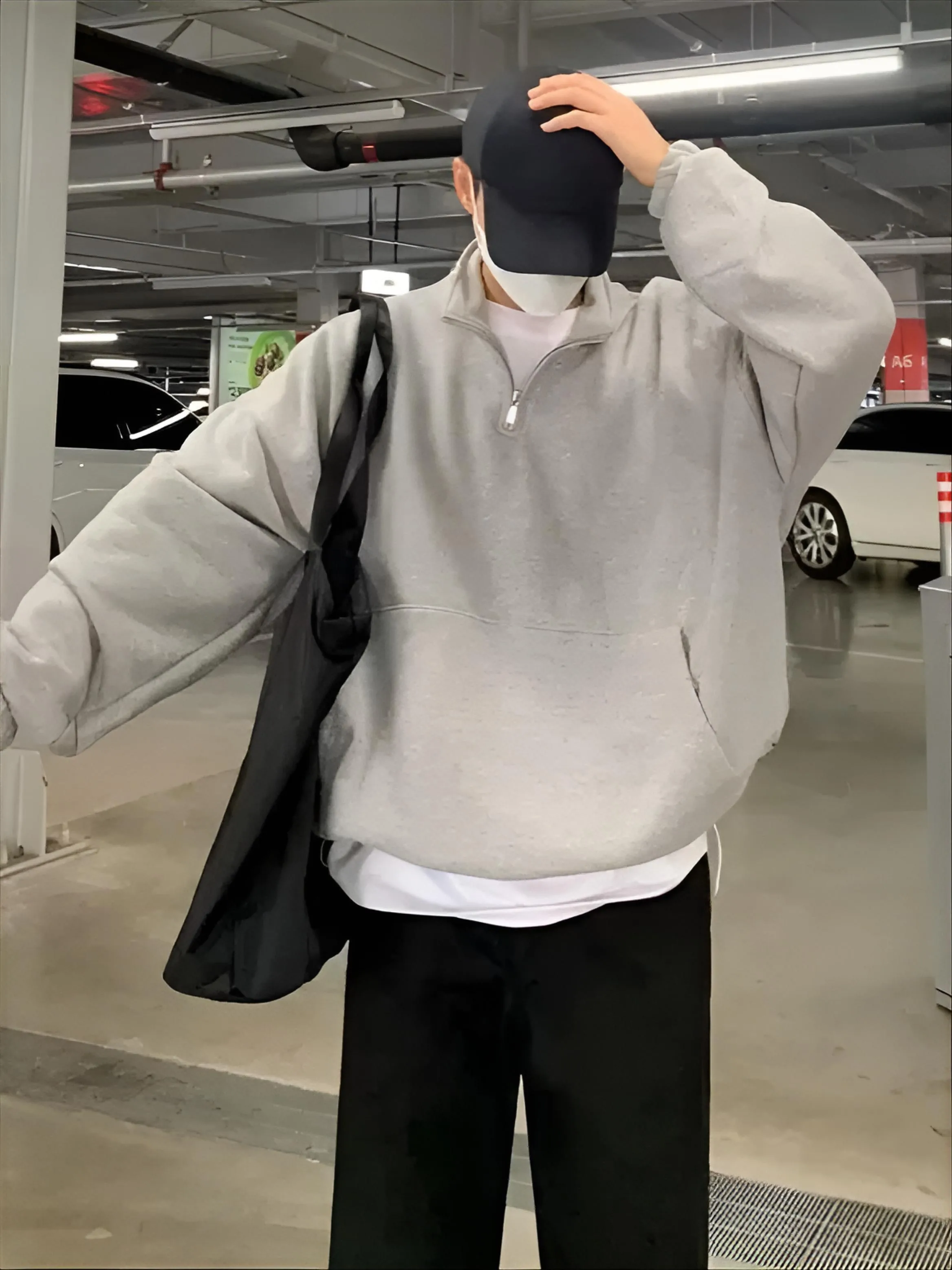 

Mens No Hat Hoodies Man Zip Up Graffiti Streetwear Culture Personality Art Creativity Colorful Urban Youth Spring City Life Boxy