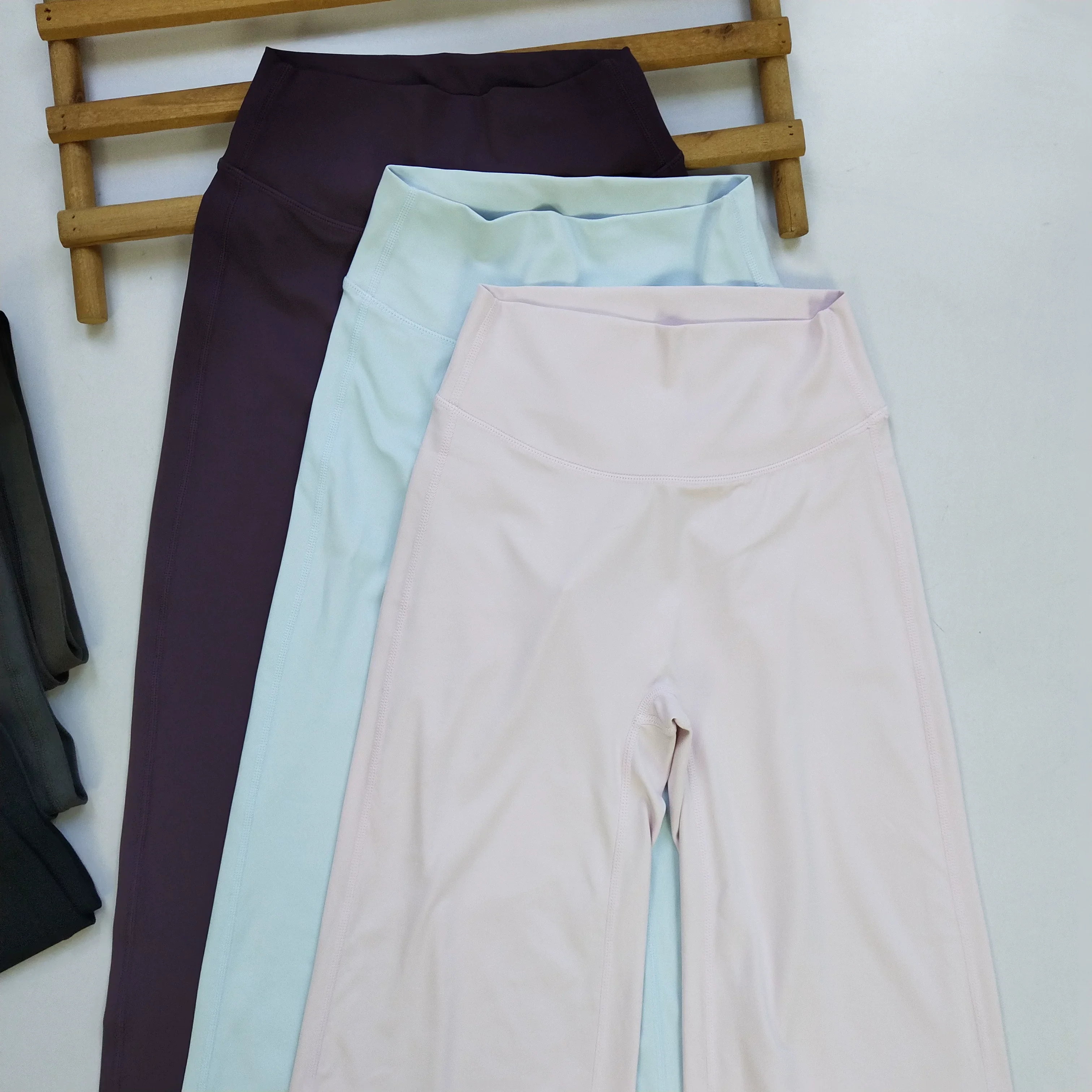 Women's Wide Leg Yoga Pants | Cooling Buttery Soft Breathable Elastic Waist Drapey Straight Full Length Gym Lounge Pants