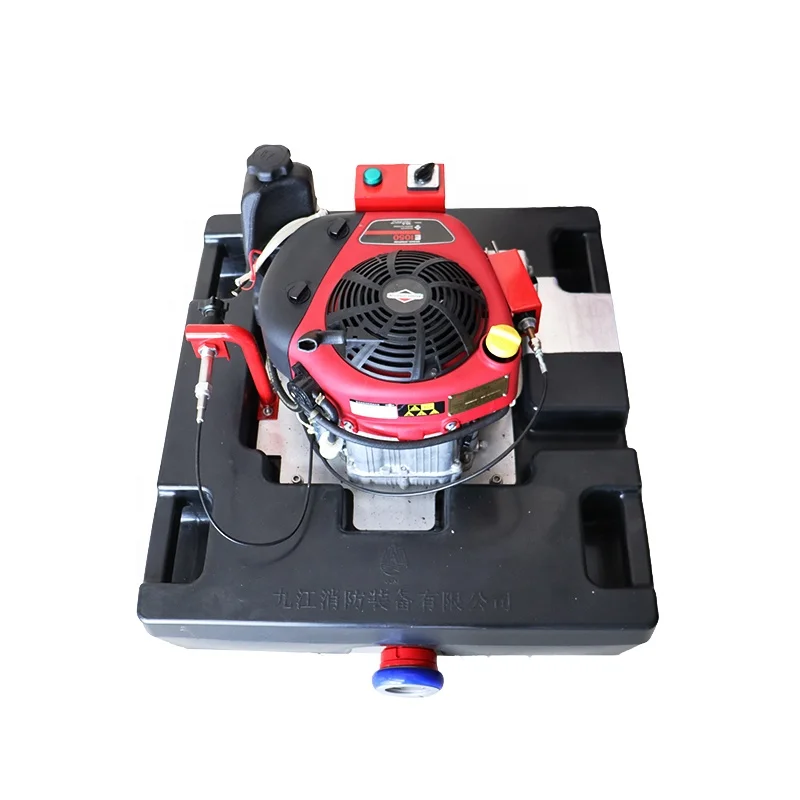 Top quality rescue and emergency equipment 15hp remote control floating fire fighting boat pump