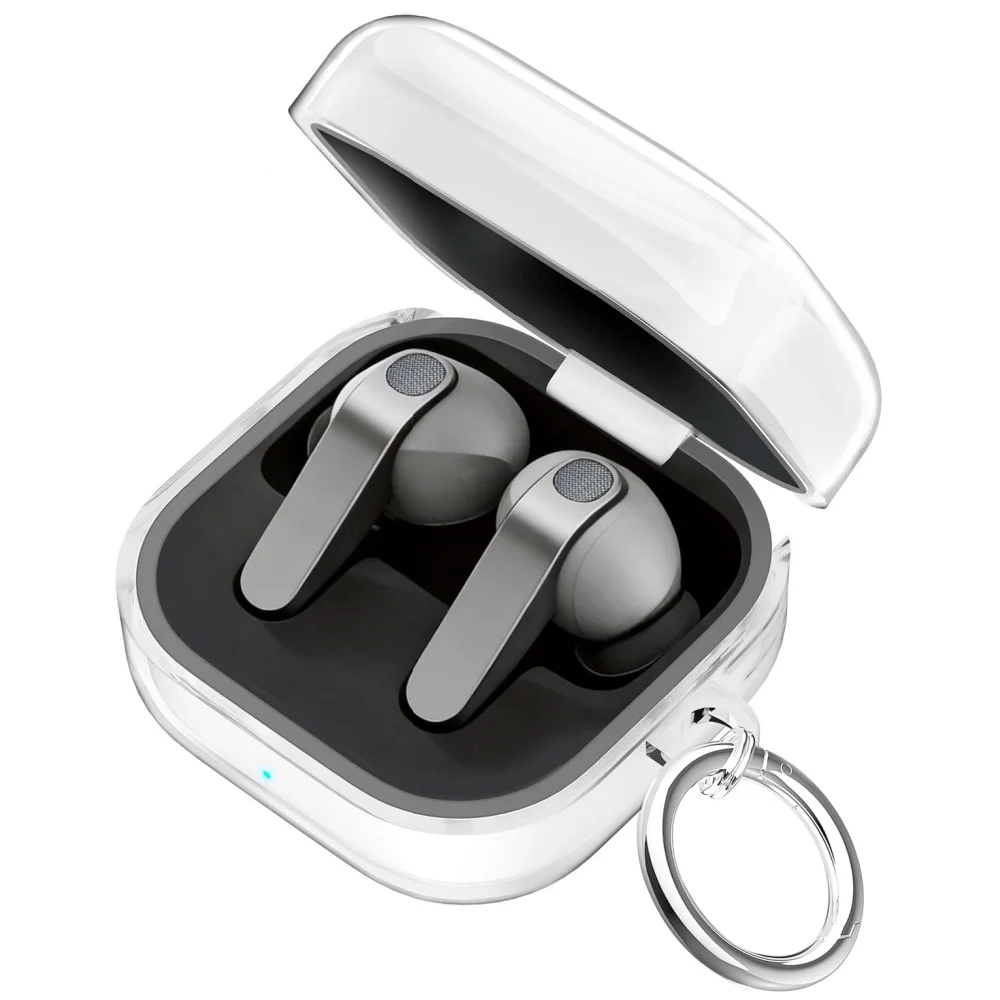 für Samsung Galaxy Buds 4 Pro Hülle/Buds 4 Hülle, stoßfeste, transparente Hülle für Samsung Galaxy Buds 4/4 Pro mit Schlüsselanhänger und Reinigungsset – Detail 8