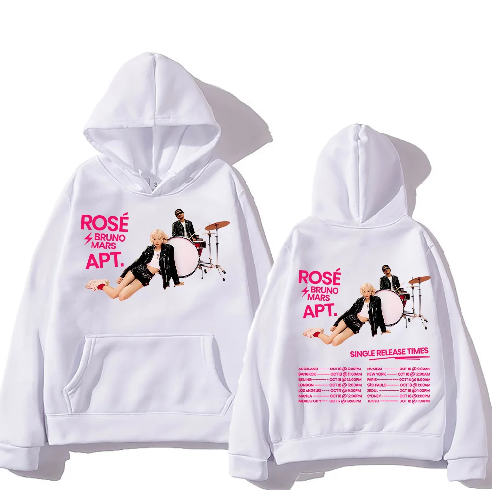 APT ROSE & Bruno Mars هوديس الألعاب الشعبية أنماط الأغاني 2025 تأكيد الهيب هوب موضة الرجال النساء هوديس البلوز