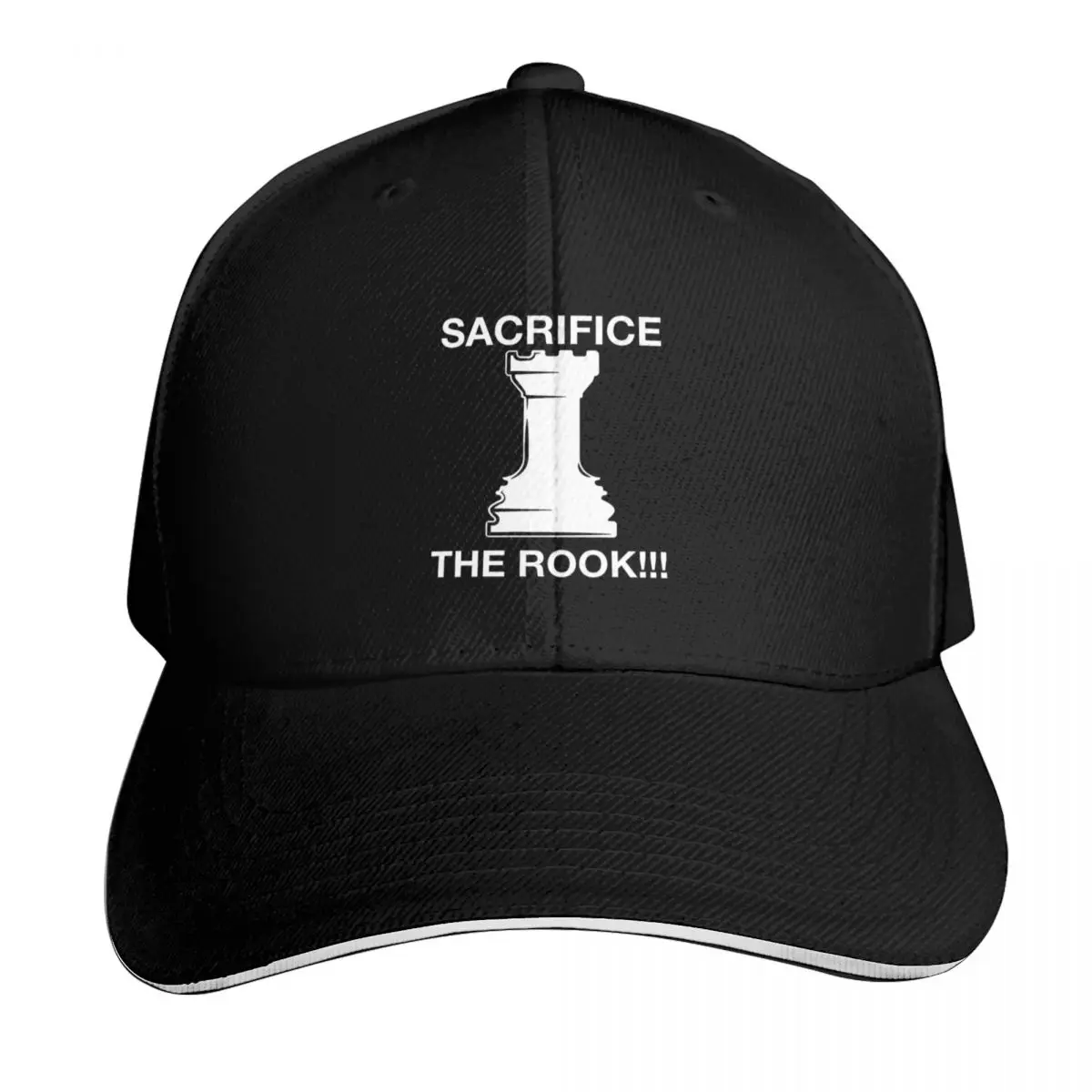 Funny Chess Player Chess Sacrifice the Rook Meme Online Game Teacher White Baseball Cap Men Women Casual Summer Sport Sun Cap