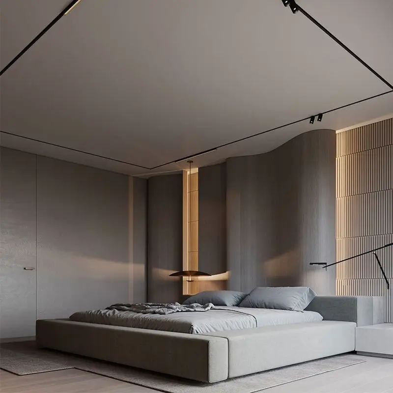 Italian Bedroom Set Furniture king Size Modern Design Princess Bed Designer Furniture Set Leather Fabric Italian Luxury Villa - view 4