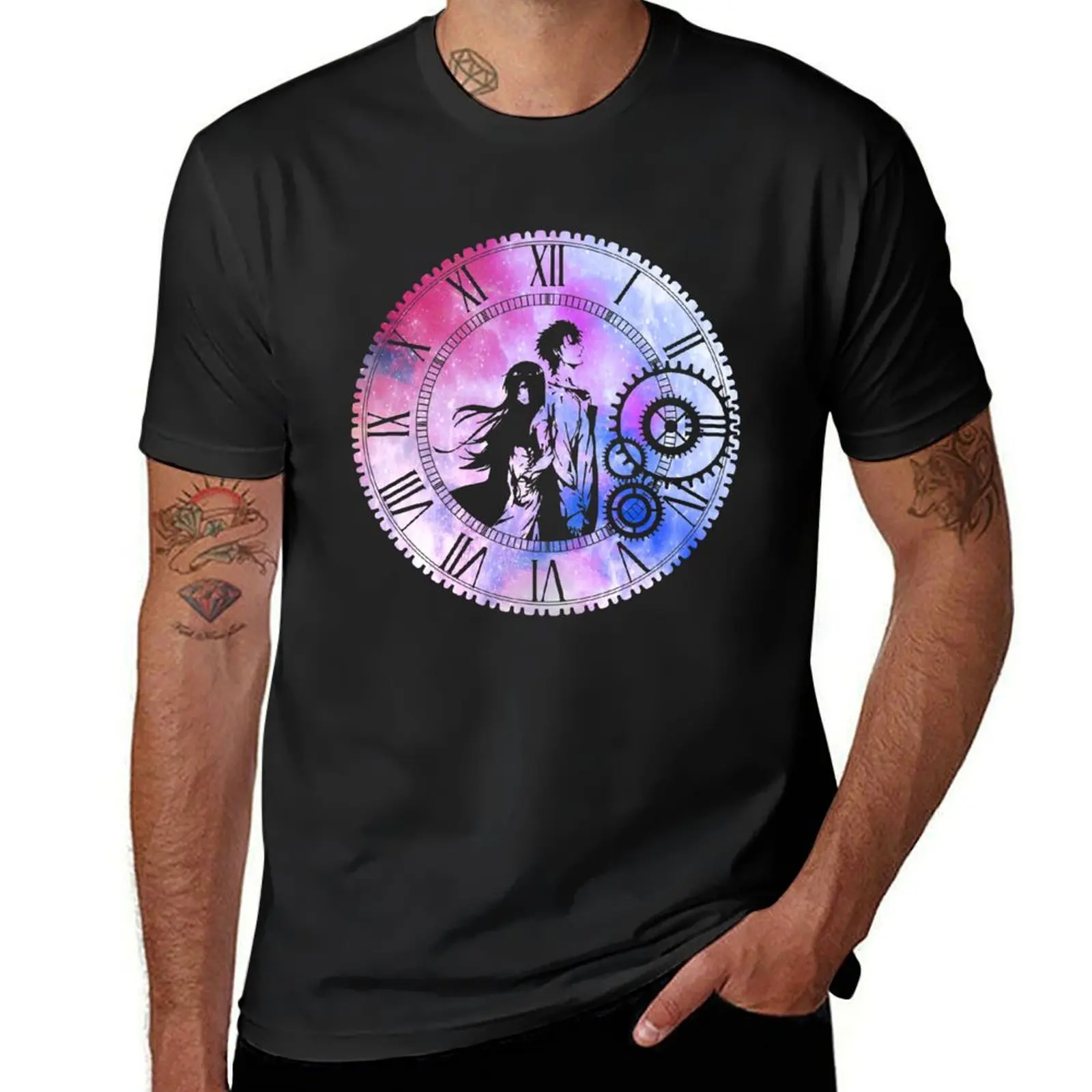 Steins;Gate Loving mix colors T-Shirt vintage funnys hippie clothes clothes for men