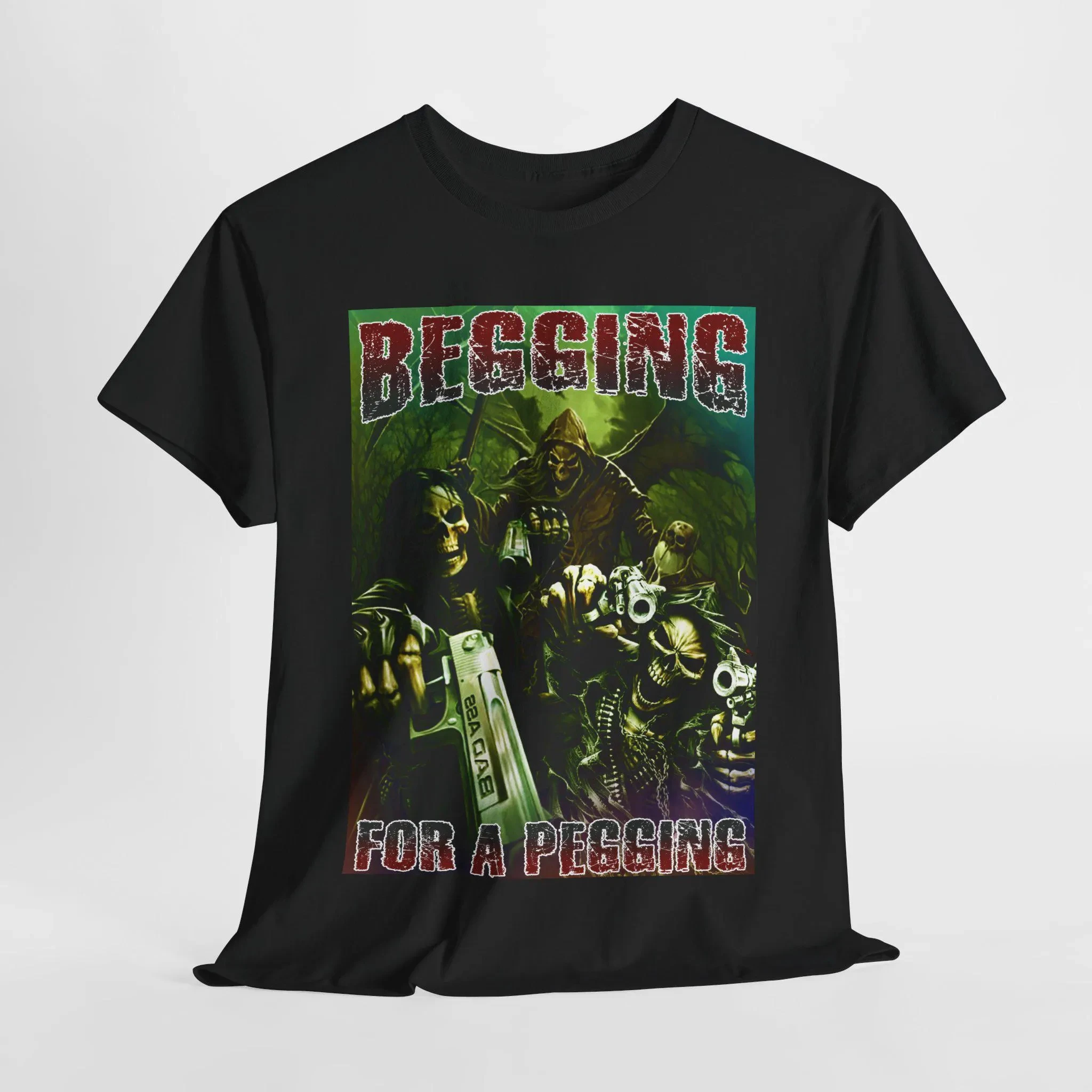 

Begging for A Pegging Funny Skeleton Meme T-Shirt Men's and Women's Short Sleeve Cotton Tees Y2k Shirt Summer Tops Men Clothing