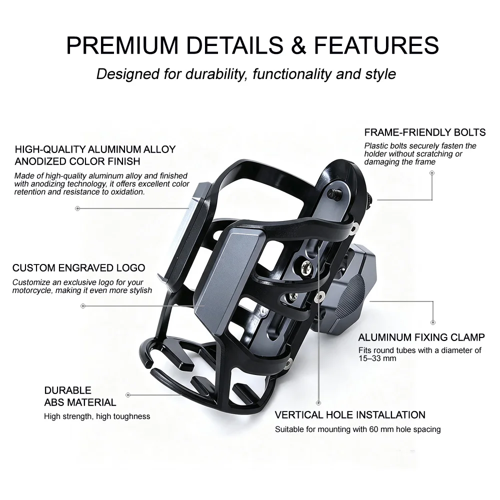 Cup Holder For Honda PCX 125 ADV 150 160 350 ADV150 ADV160 ADV350 Elite 80 Giorno Integra Motorcycle Accessories - view 2
