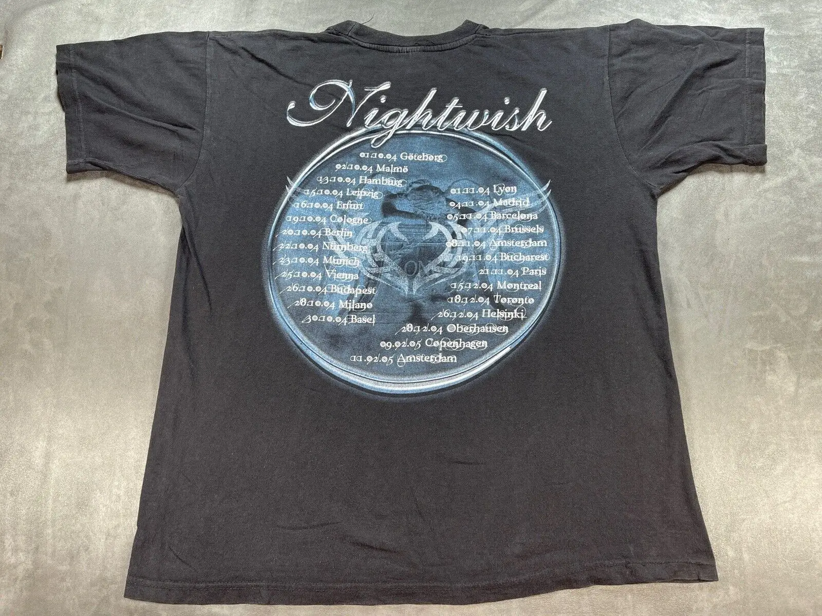 

Vintage Nightwish Band European Tour 2004 Shirt ONCE L-XL