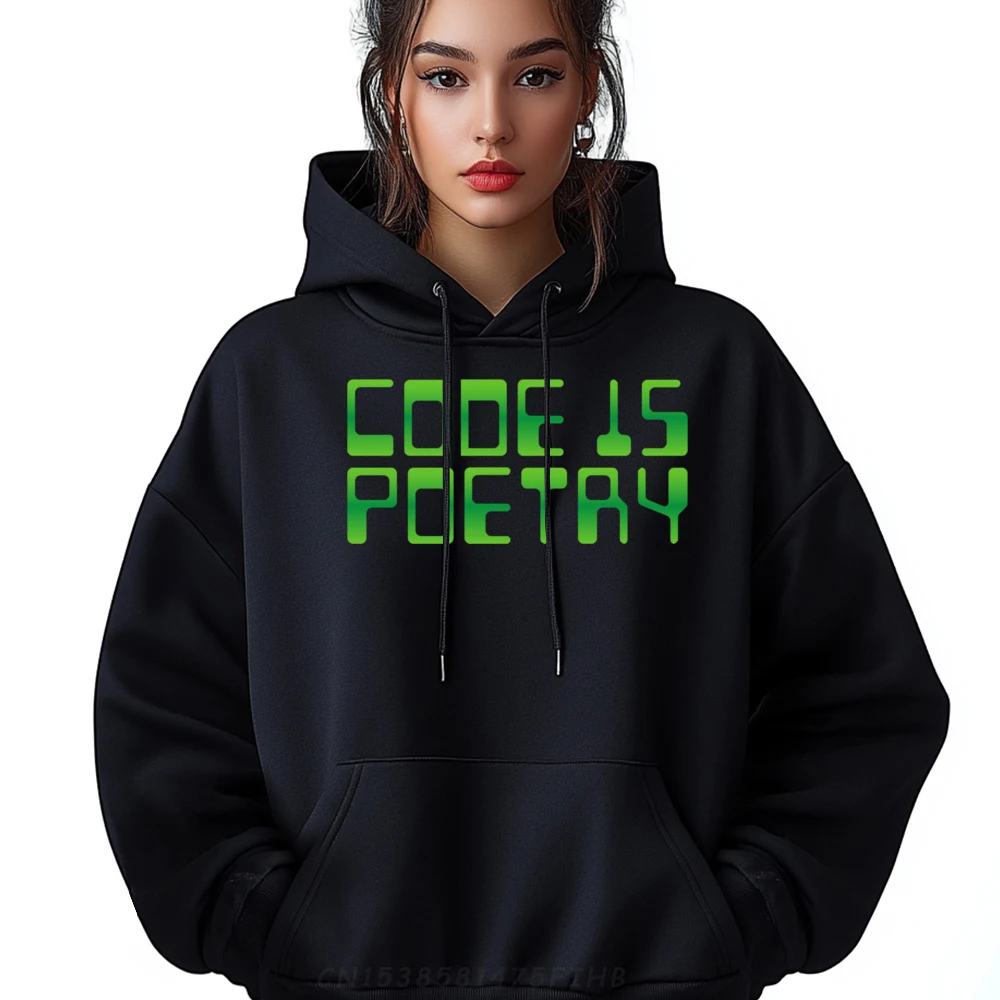 

Code Is Poetry Computer Programmer Coding Graphic Sweatshirts Men Oversized Men's Oversize Long Sleeve Christmas