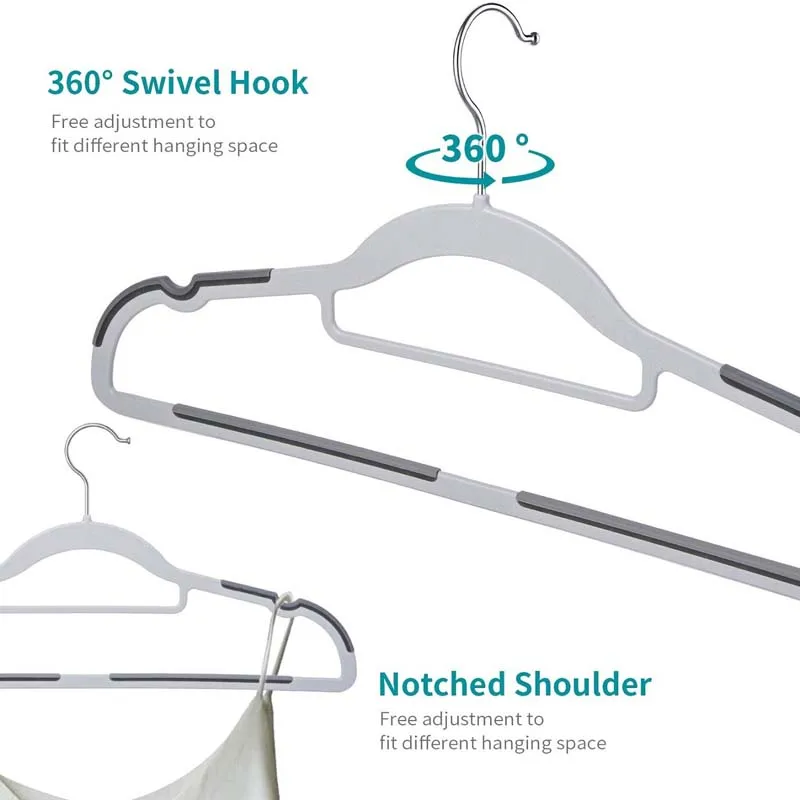 10pcs Anti-slip Clothes Hanger Hook Drying Rack Coat Hanger Household Back to school Clothes Drying Rack Clothing Organiz