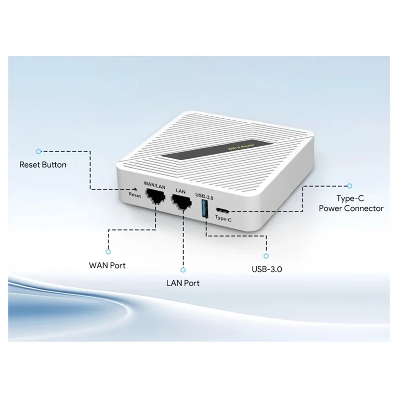 

FFYY-RT2656 For Starlink Wireless Router 1800Mbps High Speed Pocket Wifi6 Multi Working Modes Dual Band 2.4/5Ghz EU Plug