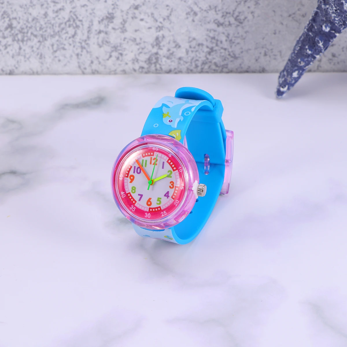 

Kids Cartoon Watch Durable Silicone Toy Smooth Surface Easy Wear Long Time Use Birthday Party Gifts Kids Wristband