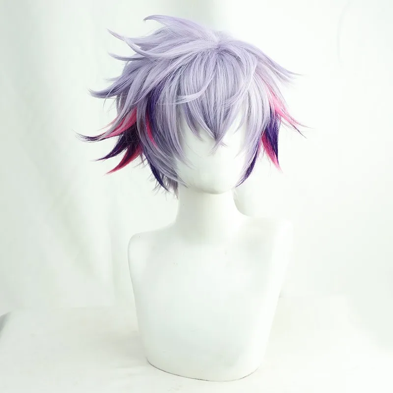 Virtual Idol Vtuber NIJISANJI Fuwa Minato Cosplay Wig Layered Anti-Frizz Highlights In Stock