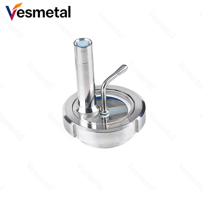 

DN89/102/108/125/150mm 304 Stainless Steel Sight Glass Food Grade Observation Window with Cleaning Wiper & LED Flashlight