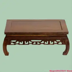 Base de exhibición de madera para maceta, soporte decorativo para florero, modelo en miniatura, escultura, juego de té Zen