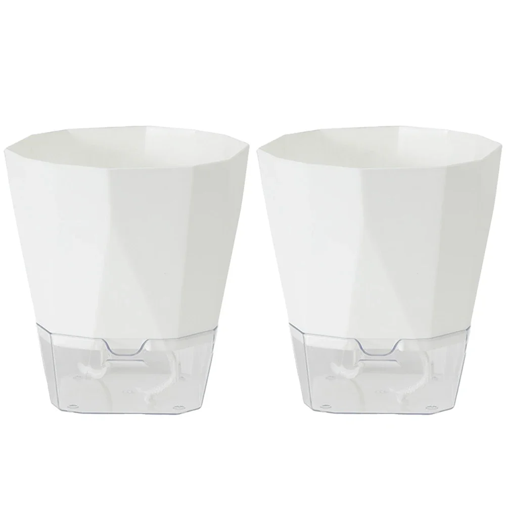 

Flower Pot Set Automatic Watering System Plant Display 13.5*12.5*8CM Sturdy Plastic Material Suitable For Display