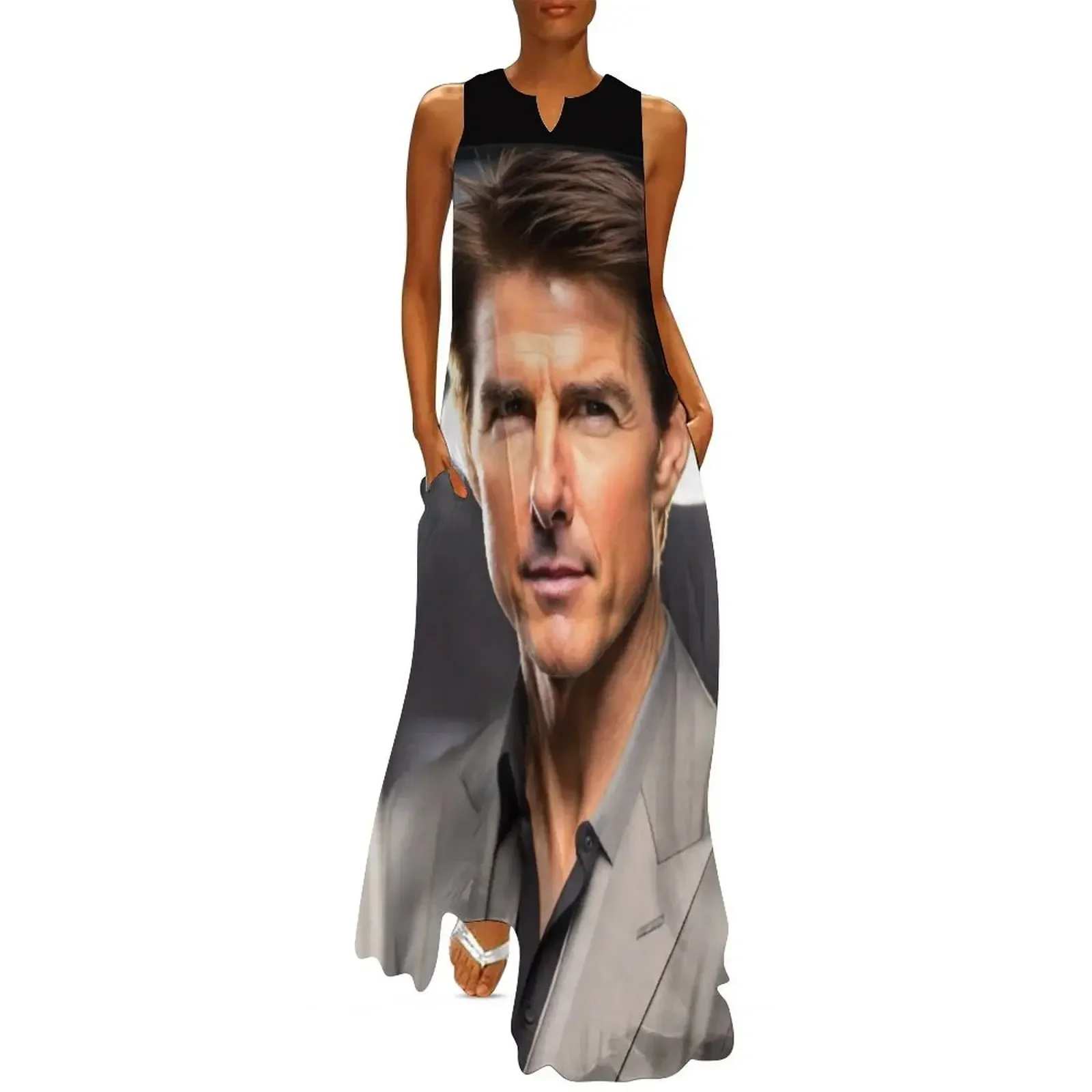 

Tom Cruise in Smart Suits Mission Impossible 5 Long Dress dresses with long sleeves Dress