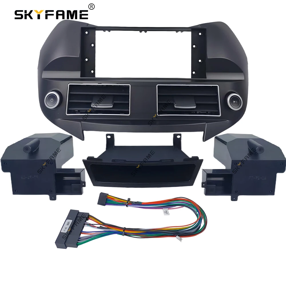 SKYFAME 9/10/12.3/13.1 Inch Frame Fascia Adapter Android Radio Dash Fitting Panel Kit Untuk Hyundai IX45 Santafi