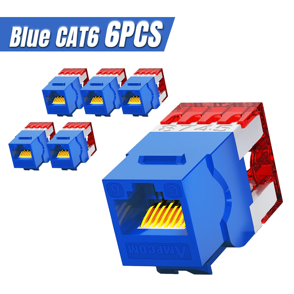 Variant: CAT6 blue 6PCS