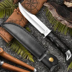 Outdoor Straight Knife, Outdoor Knife, Portable Knife, Multi-Function with Knife Set