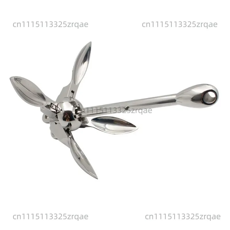 316 Stainless Steel Grapnel Anchor 6kg Folding Boat Anchor High Polished Marine Accessories